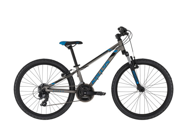 Kellys "Kiter 50 Titanium Blue" 24" Alu MTB Kinderrad, Shimano TY300, 21-Gang,