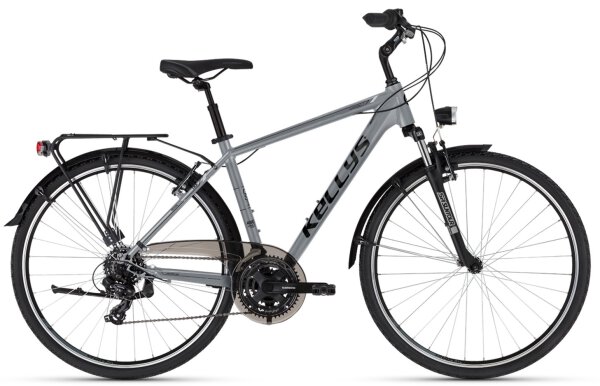 Kellys "Carson 10 Moonstone Grey" 28" Herren Trekkingrad, Shimano TY300, 21-Gang