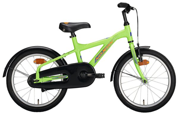 Noxon Kinderrad "Bolt" Sporty 16"/18" green matt, Singlespeed, mit Rücktritt- und Felgenbremse