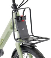 QIO Zubehör. Voderrad Transportgepäckträger "Luk" inkl. MIK Adapterplatte und KlickFix Adapter