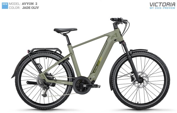 Victoria "Avyon 2" Elektro-SUV-Trekkingrad, Shimano Cues U4000, 9-Gang, Bosch Performance, 75Nm, Akku 540 Wh