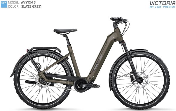 Victoria "Avyon 5" Elektro-SUV-Trekkingrad, Shimano Nexus, 5-Gang, Leerlauf, Bosch PX 90Nm, Akku 600 Wh