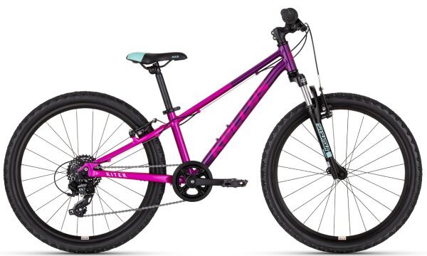 Kellys "Kiter 50 Pink" 24" Alu MTB Kinderrad, Shimano TY800, 8-Gang, Gewicht 11,4 kg