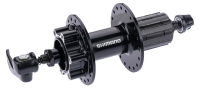 28"/29" Hinterrad. Felge Contec Exit Disc 23-622, schwarz Matt, geöst, SV. Nabe: Shimano QB400, 6-Loch, 8-/9-/10-/11-fach, Hohlachse, schwarz. Speichen: 2,00mm. Nippel Silber